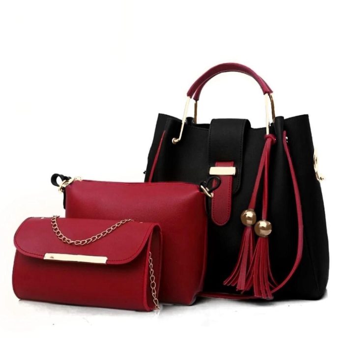 3-in-1 Stylish Bag Set for Work, Shopping & Outings - Image 1