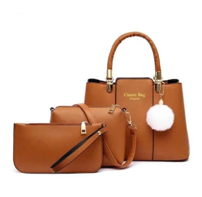 Trendy Trio Bag Collection – 3 Pc - Image 1