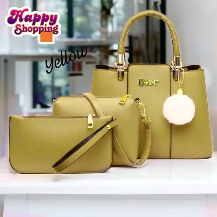Trendy Trio Bag Collection – 3 Pc - Image 1